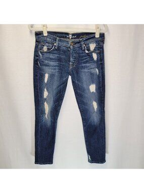 7 For All Mankind Women's Size 25 Jeans Josefina Skinny Boyfriend